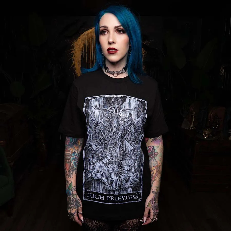 High Priestess Tarot Card T-Shirt